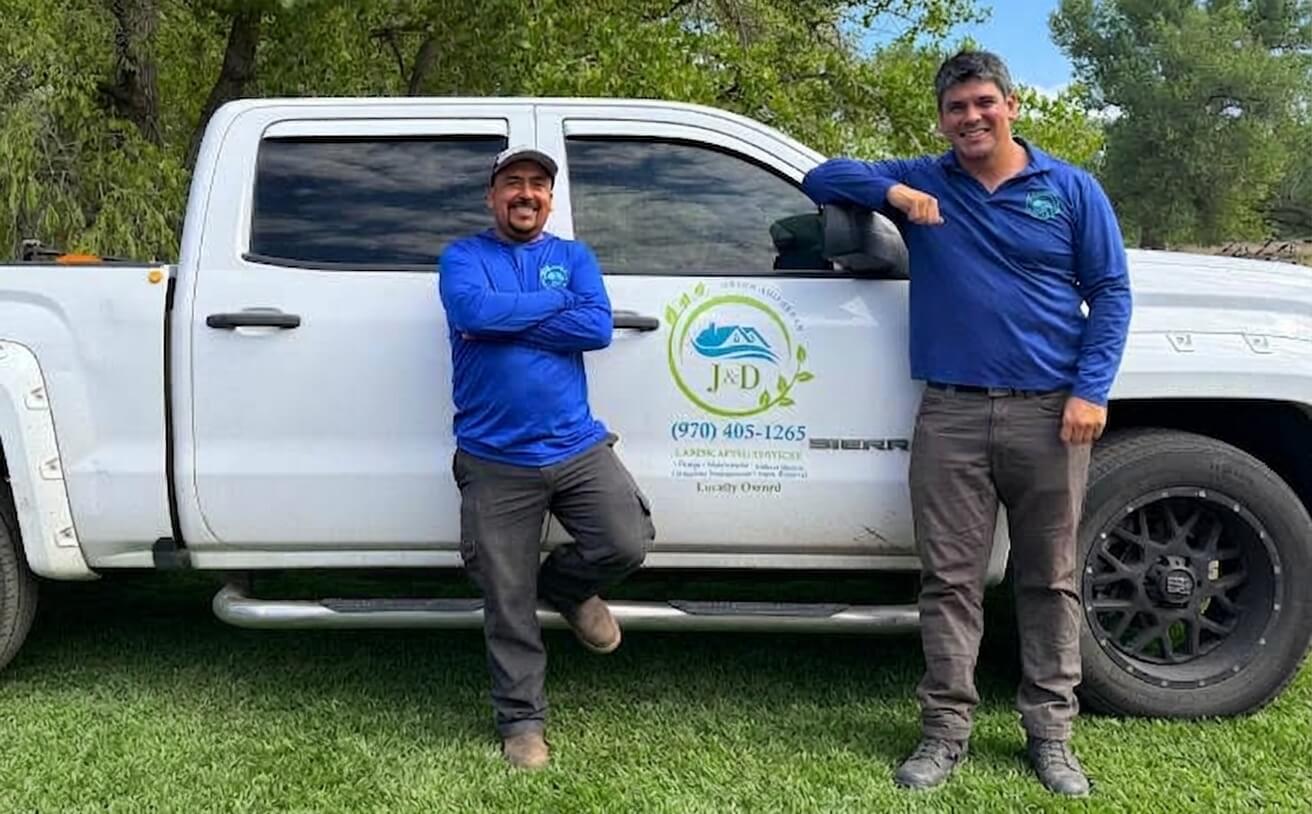 J&D Green & Clean professional landscaping team